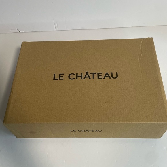 Le Chateau Silver  Studded Strappy Heel - Picture 3 of 8